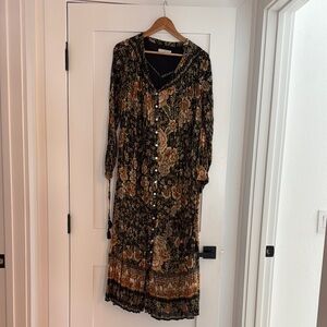 Spell Floral Black and Brown Women's Dress